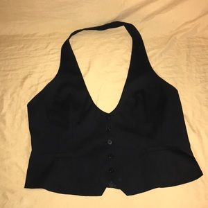 Black Halter Vest